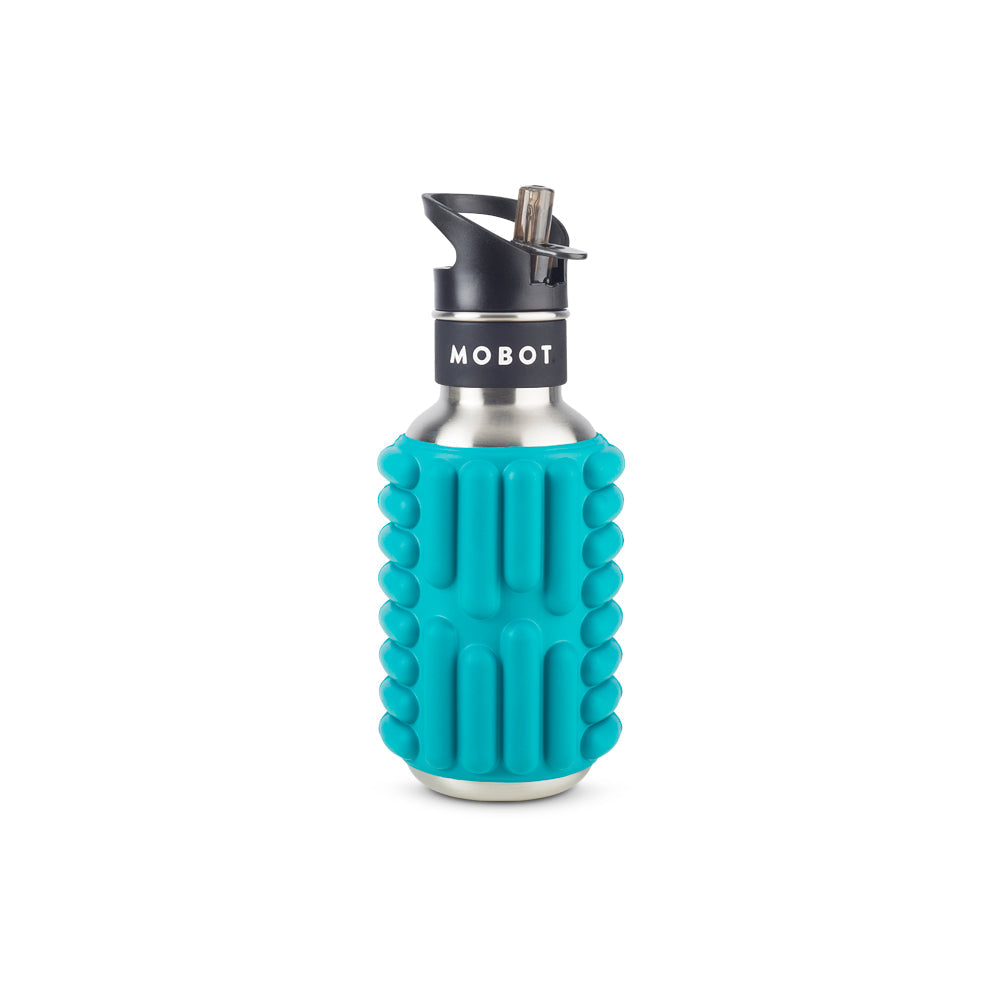 Mobot Firecracker 18oz Aqua Foam Roller Water Bottle