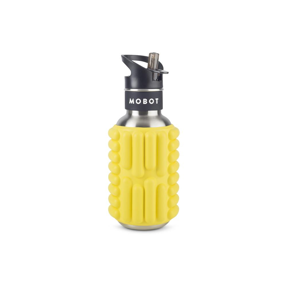 Mobot Firecracker 18oz Lemon Foam Roller Water Bottle